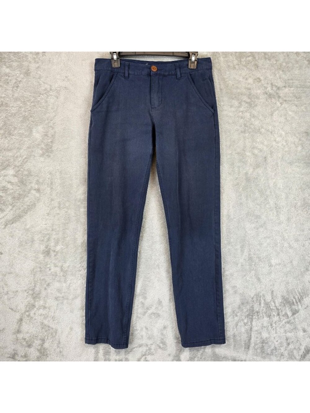 Mugsy Jeans Pants Mens 31x30 Blue Dark Wash Slim Taper Stretch Chino Casual